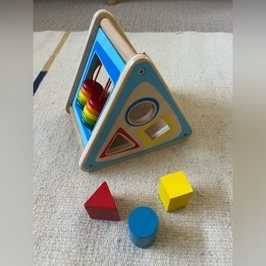 Hape wooden triangle activity box